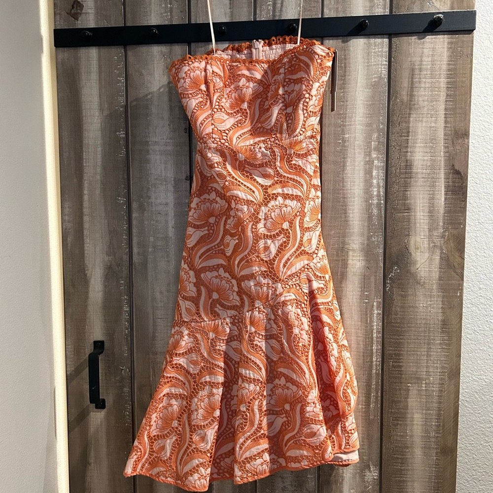 NWT By Anthropologie Strapless A-Line
Ruffle-Hem Dress, 8P - Picture 5 of 13